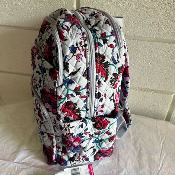 Set 2 Vera Bradley Essential Large Backpack  Vineyard Floral + Zip ID & Lanyard - Picture 8 of 16
